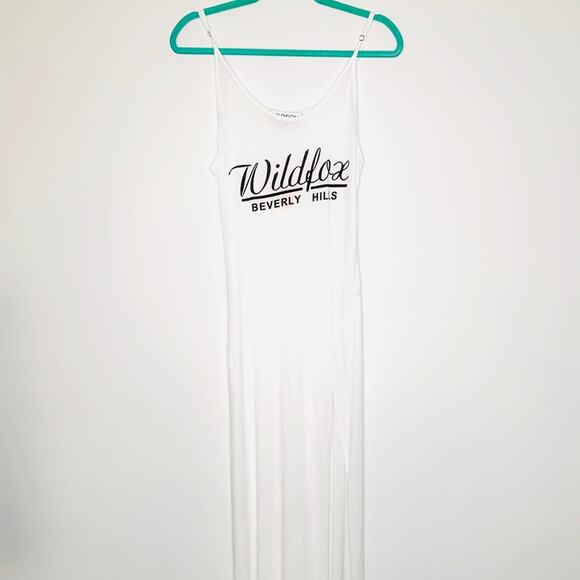 WILDFOX Womens Beverly Hills Vacation White Maxi Dress 100% Cotton Size Small - Picture 7 of 8